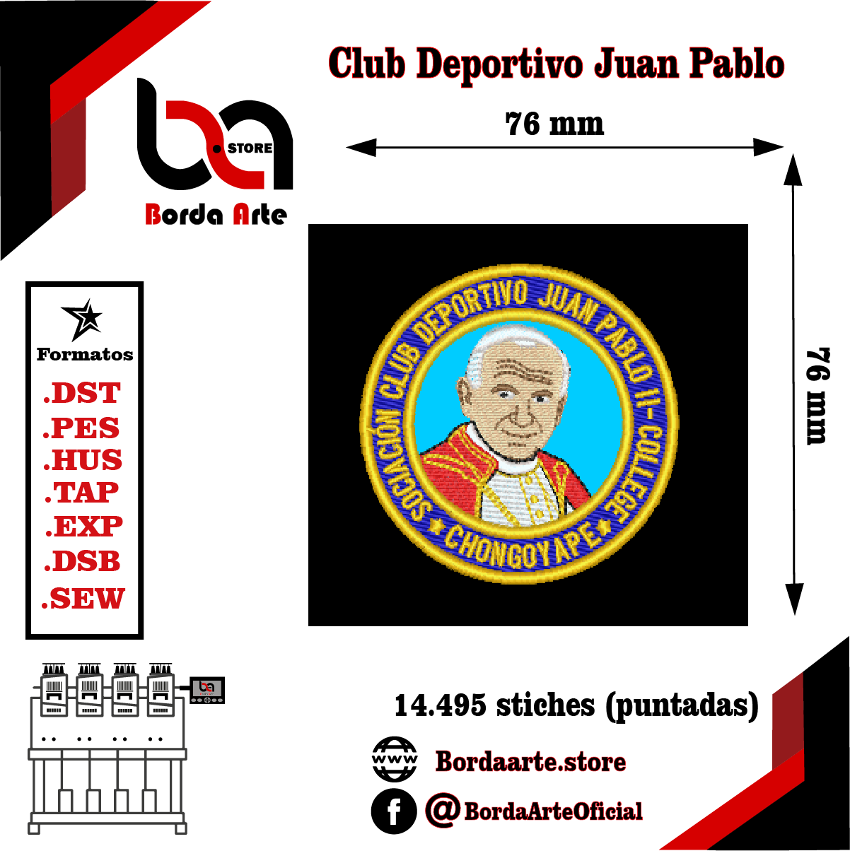 #ClubDeportivoJuanPablo #FútbolPeruano #BordadoDeFútbol #BordadoComputarizado #BordadoDigital #BordadoAplique #BordadoDeportivo #EmbroideryDesign #BordadoProfesional #BordadoPersonalizado #DiseñosDeBordado #EspírituDeportivo #UniformesDeportivos