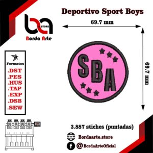 #SportBoys #BoysDelCallao #FútbolPeruano #BordadoDeFútbol #BordadoComputarizado #BordadoDigital #BordadoAplique #BordadoDeportivo #EmbroideryDesign #BordadoProfesional #DiseñosDeBordado #BordadoPersonalizado #RosadoTodaLaVida #ClubSportBoys