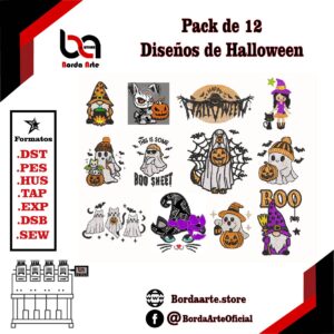 Pack de 12 Diseños de Halloween